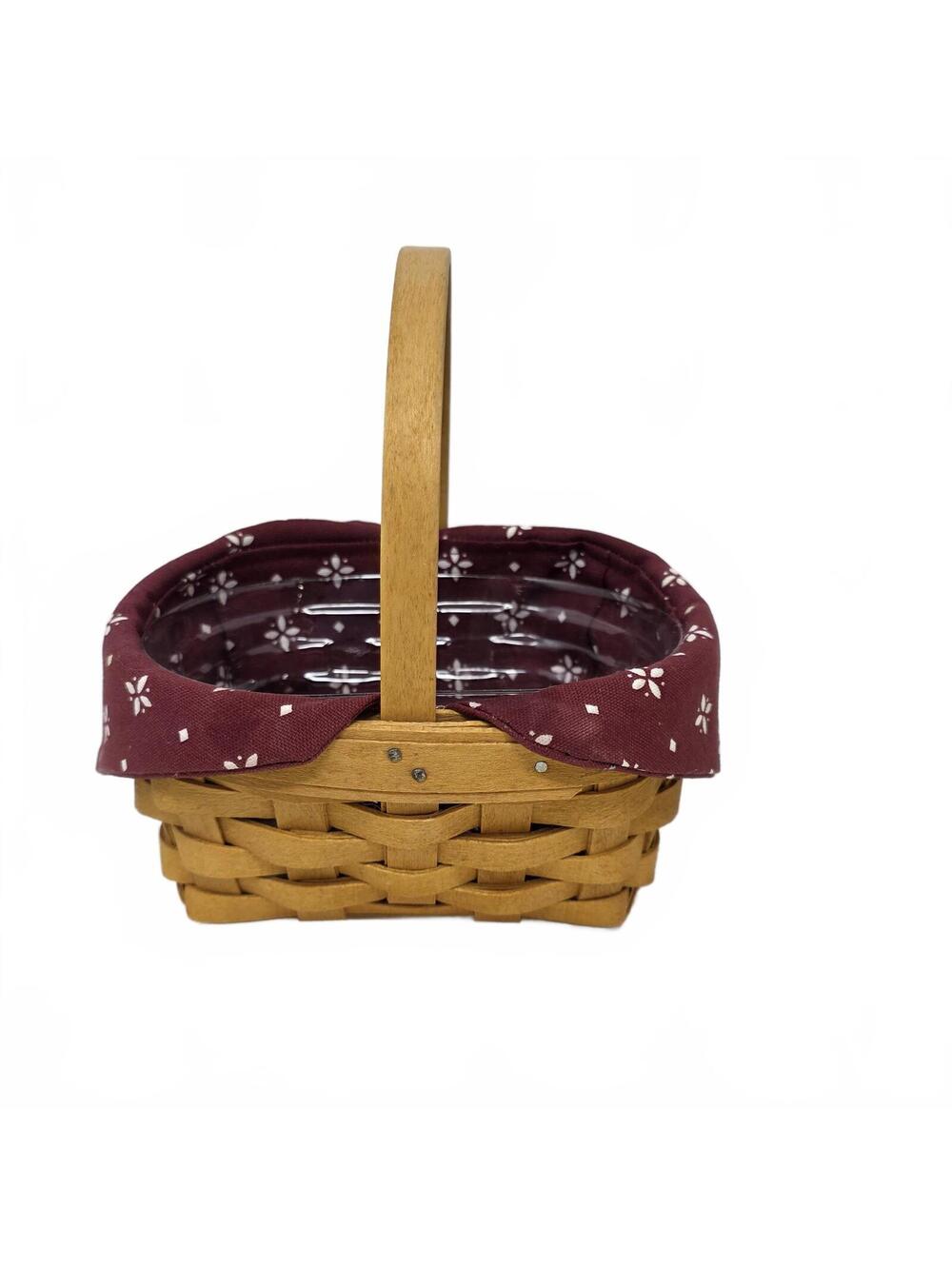 Vintage 1999 Longaberger Horizon of Hope Woven Wood Basket 6"